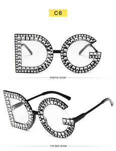 Fashion Diamond Round Sunglasses