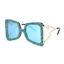 Load image into Gallery viewer, Temple Bling Stones 2019 Fashion Shades UV400 Vintage Brand Glasses